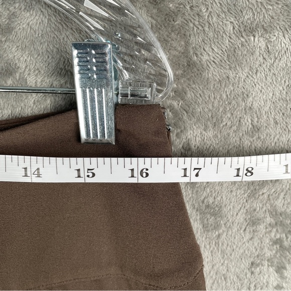 Lena Gabrielle Women’s Dress Pants Size 8 Brown Mid Rise Work Trousers - Picture 4 of 7